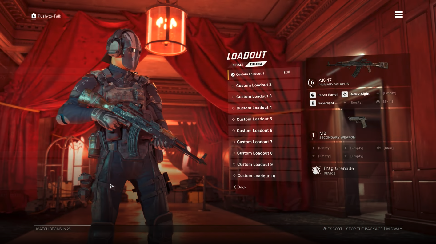 loadout selection screen