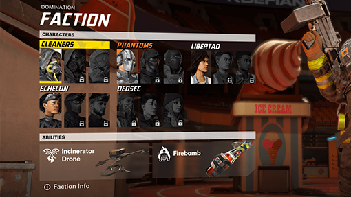 character selection screen in season 1