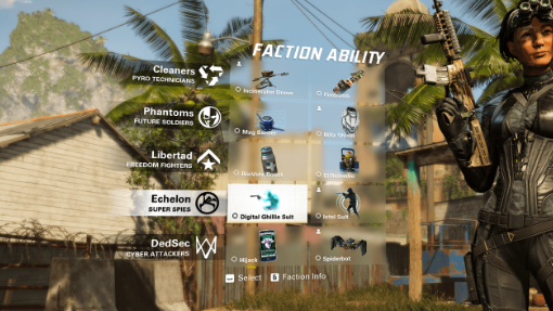 ability selection screen in preseason